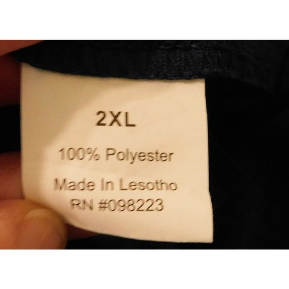 BCG Shirt Jacket 2XL Blue Pullover Zipper Long Sleeve Polyester Big & Tall - Picture 6 of 7